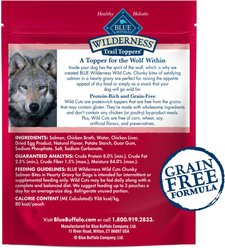 Blue Buffalo Wilderness Trail Toppers Wild Cuts Chunky Salmon Bites in Hearty Gravy Grain-Free Dog Food Topper, 3-oz, case of 24 slide 2 of 9