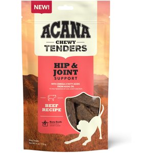 ACANA Chewy Tenders Beef Jerky Dog Treats, 4-oz bag
