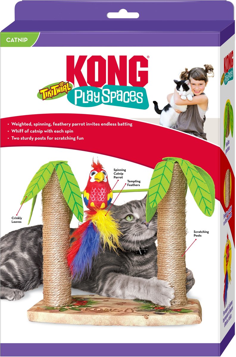 KONG Play Spaces Tiki Twirl Cat Toy