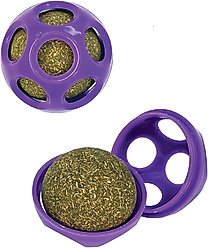 KONG Blissy Mesh Ball Cat Toy with Catnip, Purple