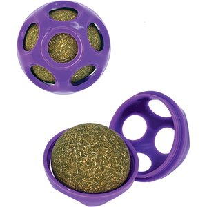 KONG Blissy Mesh Ball Cat Toy with Catnip, Purple