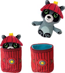 KONG Puzzlements Surprise Fire Hydrant Squeaky Plush Dog Toy, Medium