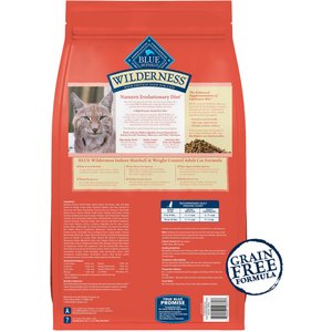 Blue Buffalo Wilderness Indoor Hairball & Weight Control Chicken Recipe Grain-Free Dry Cat Food, 11-lb bag