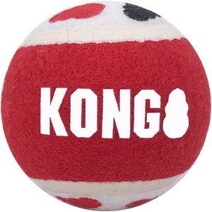 KONG Signature Balls Dog Toy, 4 count, Medium