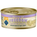 Blue Buffalo Freedom Indoor Flaked Chicken Recipe Grain-Free Canned Cat Food, 5.5-oz, case of 24