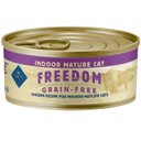 Blue Buffalo Freedom Indoor Mature Chicken Recipe Grain-Free Canned Cat Food, 5.5-oz, case of 24