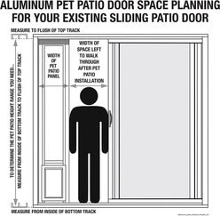 Ideal Pet Products Dog & Cat Patio Door, Large slide 2 of 2