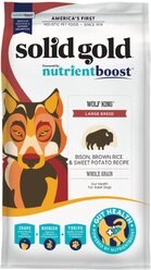 Solid Gold Nutrient Boost Wolf King Bison & Brown Rice Recipe with Sweet Potato Adult Dry Dog Food, 22-lb bag