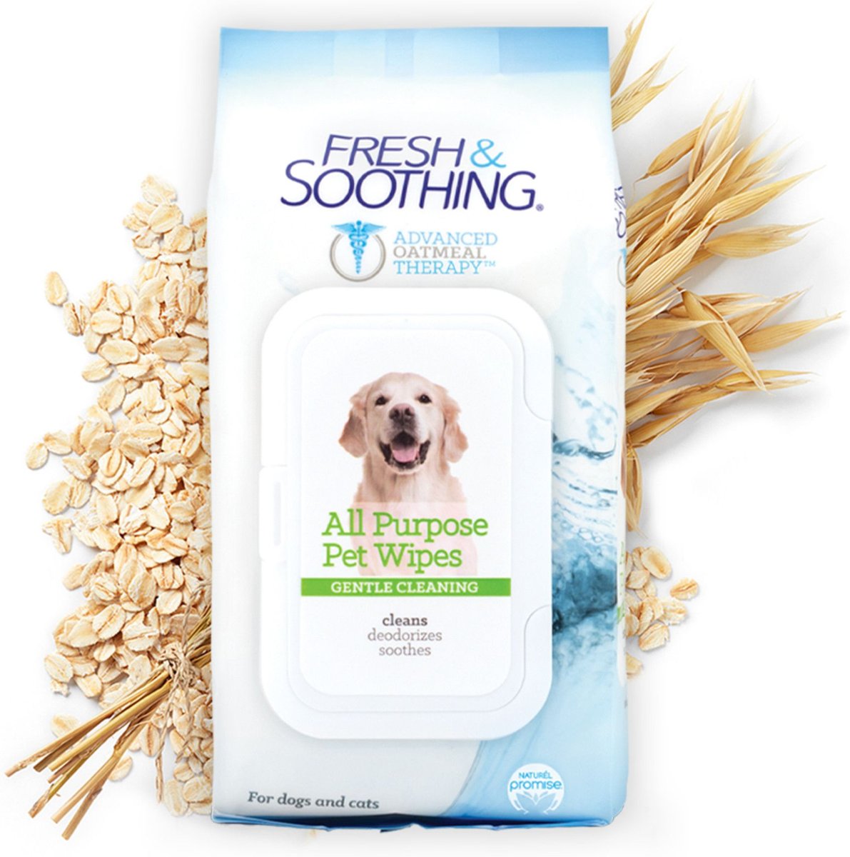 Naturel Promise Fresh Dental Finger Wipes for Dogs, 50 count