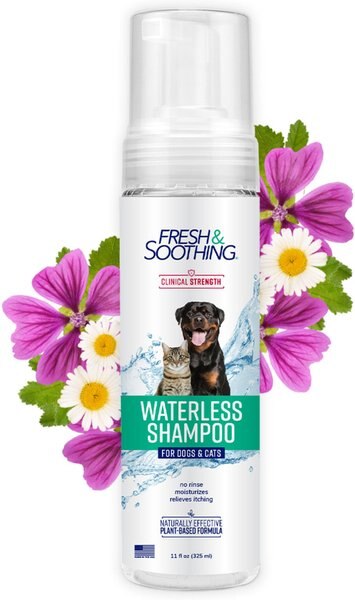 Pure and Natural Pet Waterless Foaming Organic Dog Shampoo, 7.5-fl oz bottle