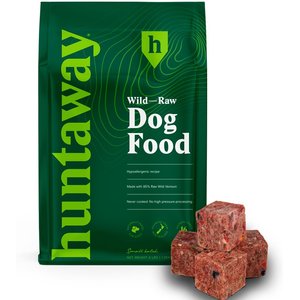 Huntaway Frozen Wild Venison Raw Dog Food, 3-lb bag, case of 3