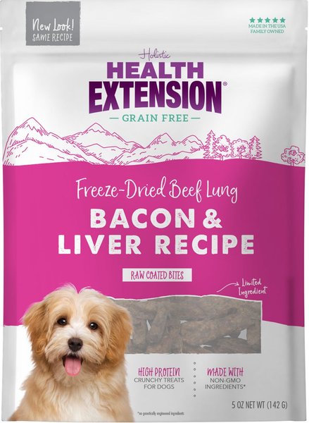 Health Extension Bully Puffs Bacon and Liver Dog Treats Health Extension Bully Puffs Bacon and Liver Dog Treats