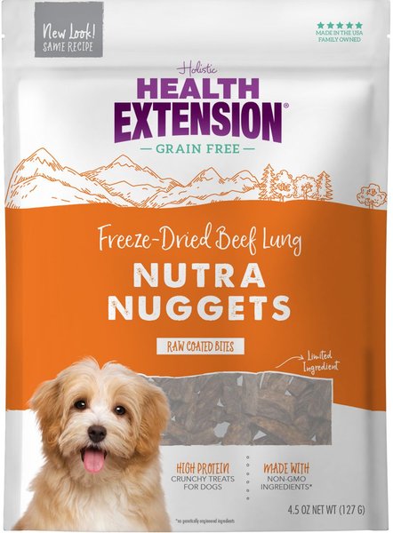 HEALTH EXTENSION Nutra Drops Nuggets Grain Free Dog Treats 4 oz