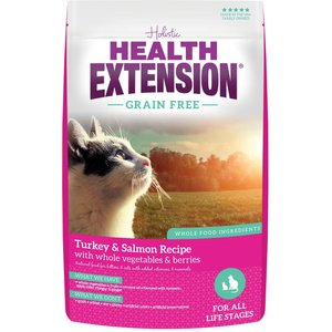 Health Extension Grain-Free Turkey & Salmon Recipe Dry Cat Food, 15-lb bag