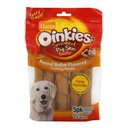 Hartz Oinkies 5" Pig Skin Twists with Peanut Butter Flavor Crunchy Middle Dog Treats, 5 count