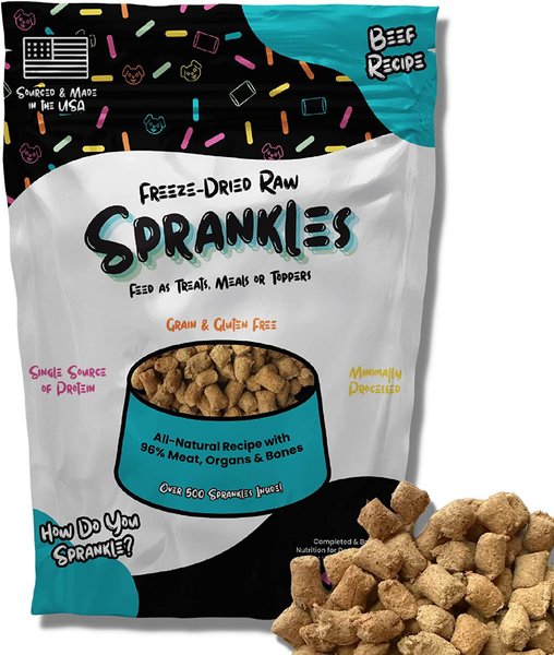 Sprankles Beef Recipe Freeze-Dried Raw Dog Food