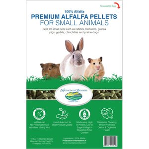 Mountain Sunrise Feed Alfafa Hay Pellets Small Pet Food, 10-lb bag