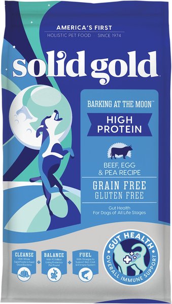 Solid Gold Barking at the Moon High Protein Grain-Free Beef, Eggs & Peas Dry Dog Food, 24-lb bag slide 1 of 10