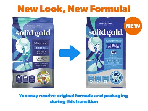 Show full view: Solid Gold Barking at the Moon High Protein Grain-Free Beef, Eggs & Peas Dry Dog Food, 24-lb bag slide 3 of 12