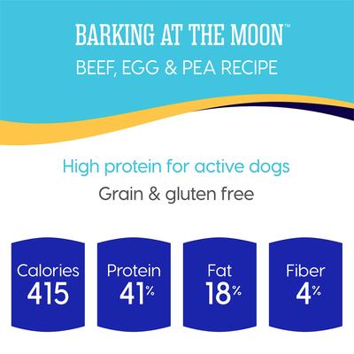 Show full view: Solid Gold Barking at the Moon High Protein Grain-Free Beef, Eggs & Peas Dry Dog Food, 24-lb bag slide 6 of 12