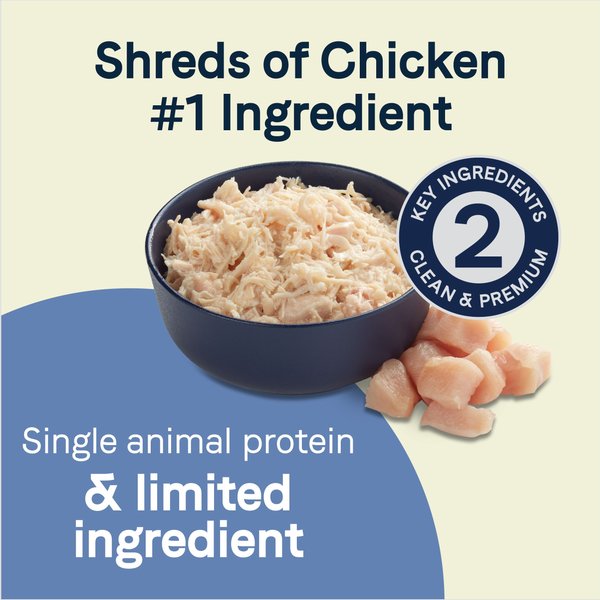 CANIDAE PURE Petite Protein Shreds of Real Chicken Recipe in Gravy Dog Food Topper, 8.4-oz box