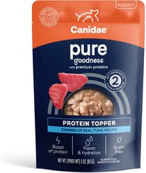 CANIDAE PURE Protein Chunks of Real Tuna Recipe in Gravy Dog Topper, 24-oz box