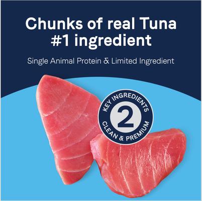 Show full view: CANIDAE PURE Protein Chunks of Real Tuna Recipe in Gravy Dog Topper, 3-oz pouch, case of 12 slide 5 of 10