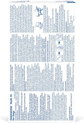 Show full view: PARASEDGE Multi Topical Solution for Dogs, 20.1-55 lbs (Red Box), 3 Doses (3-mos. supply) slide 2 of 4