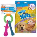 Nylabone Nubz Turkey & Sweet Potato Chew Treat, 8 count + Puppy Chew Teething Pacifier Dog Toy, Small