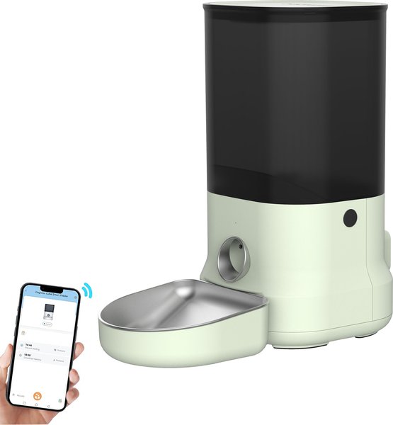 DOGNESS Cube App Dog & Cat Feeder, Large, Green