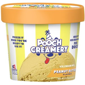 Pooch Creamery Peanut Butter Ice Cream Mix Dog Treat, 2.32-oz cup