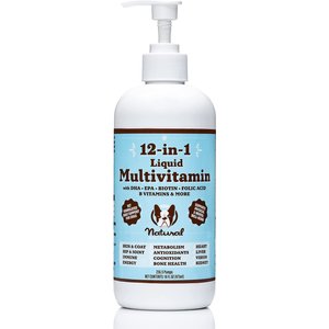 Natural Dog Company Liquid Multivitamin Peanut Butter & Bacon Flavor Dog Supplement, 16-oz bottle