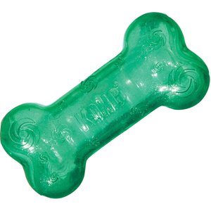KONG Squeezz Crackle Bone for Dogs, Color Varies, Large