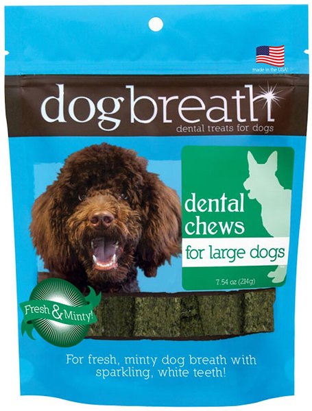 Herbsmith Dog Breath Mint Flavored Dental Dog Treats for Large Dogs, 15 count slide 1 of 1