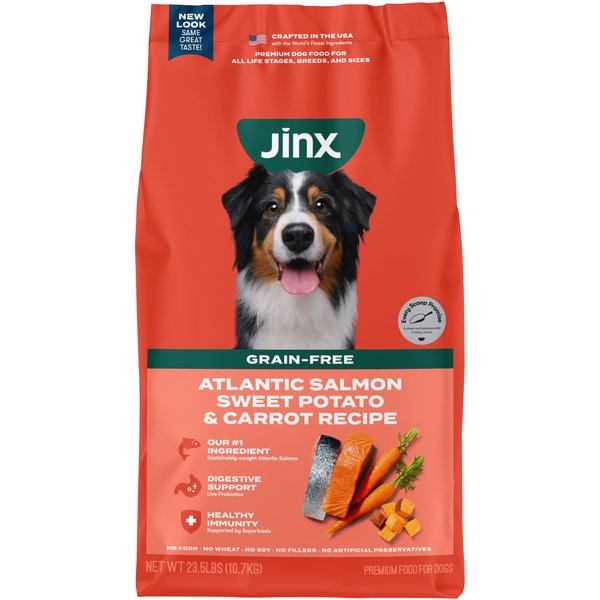 JINX Salmon Sweet Potato Carrot ALS Kibble Dog Dry Food 23.5