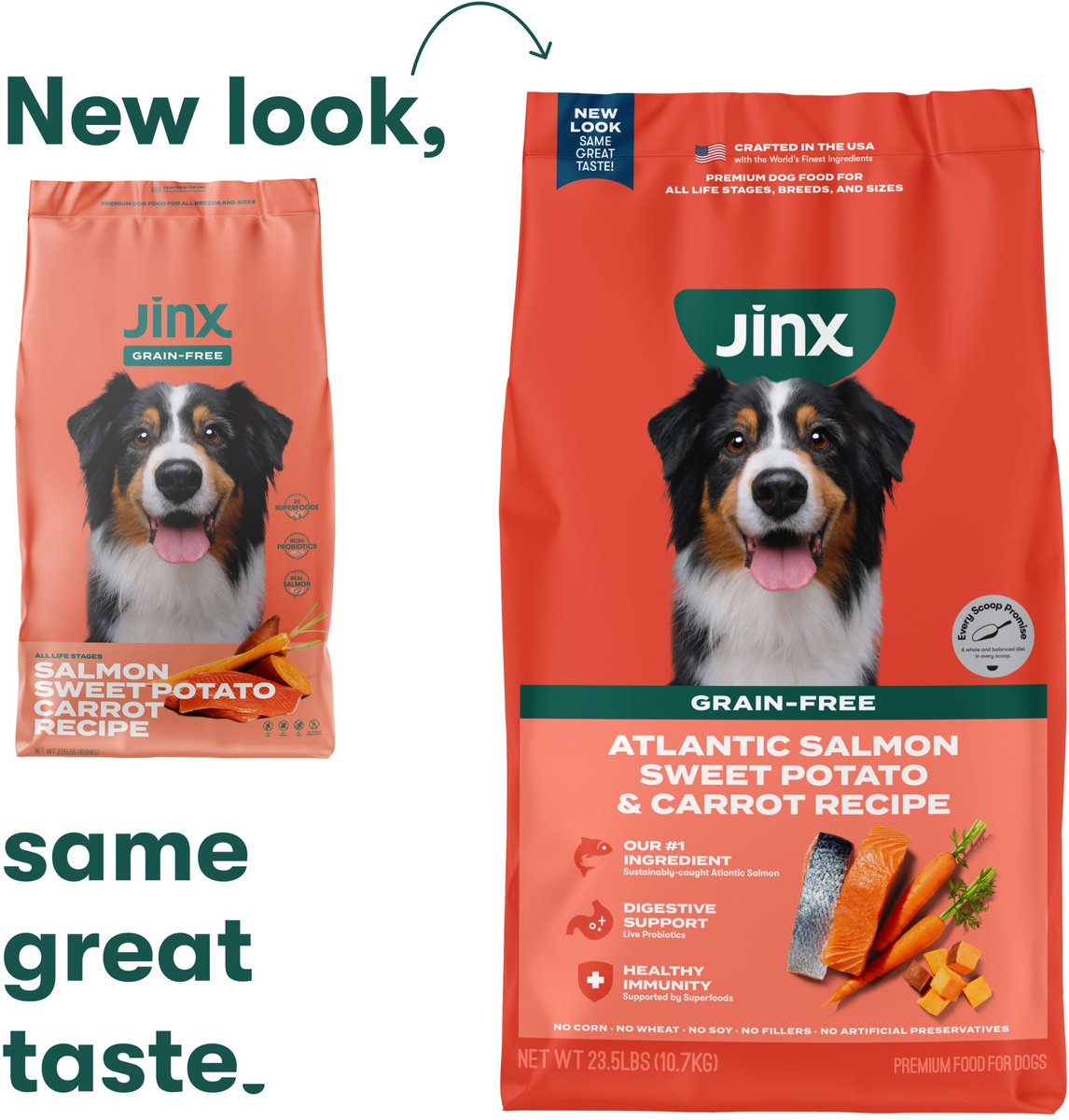 JINX Salmon, Sweet Potato & Carrot ALS Kibble Dog Dry Food, 23.5-lb bag