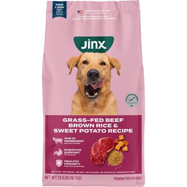 JINX Beef, Brown Rice & Sweet Potato ALS Kibble Dog Dry Food, 23.5lb