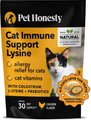 PetHonesty Dual Texture Immune Support Lysine Chews Supplement for Cats, 3.7-oz bag