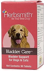 Herbsmith Herbal Blends Bladder Care Tablets Dog & Cat Supplement, 90 count