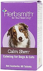 Herbsmith Herbal Blends Calm Shen Tablets Dog & Cat Supplement, 90 count