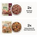 Variety Pack - Freshpet Vital Beef & Lamb, 5.5-lb bag, 2 count + Fresh Cuts Chicken Recipe Fresh Dog Food, 4.5-lb bag, 2 count