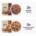 Variety Pack - Freshpet Vital Beef & Lamb, 5.5-lb bag, 2 count + Multi Protein Grain-Free Fresh Dog Food, 5.5-lb bag, 2 count