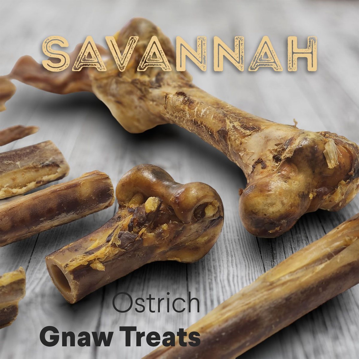 Savannah Pet Food Ostrich Hip Bone Dog Treat, 1 count