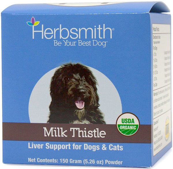 Herbsmith Herbal Blends Milk Thistle Powdered Dog & Cat Supplement, 150g jar slide 1 of 4