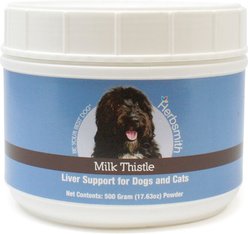 Herbsmith Herbal Blends Milk Thistle Powdered Dog & Cat Supplement, 500g jar