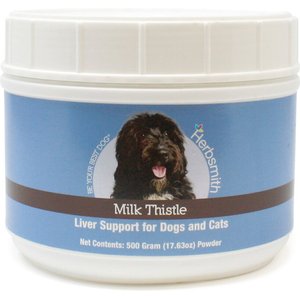 Herbsmith Herbal Blends Milk Thistle Powdered Dog & Cat Supplement, 500g jar