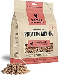 Vital Essentials Protein Mix-In Chicken Recipe Mini Nibs Grain-Free Freeze-Dried Raw Dog Food Topper, 18-oz bag