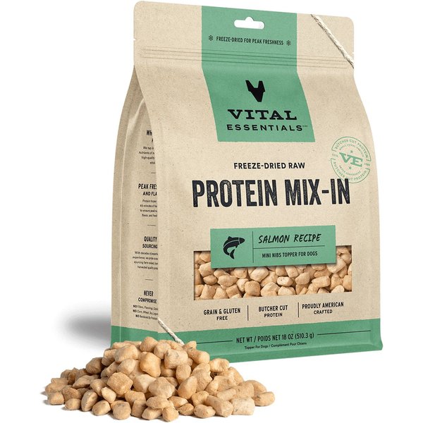 VITAL ESSENTIALS Protein MixIn Salmon Recipe Mini Nibs GrainFree