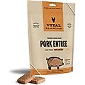 Vital Essentials Pork Entree Cat Food Mini Patties Grain-Free Freeze-Dried Raw Cat Food, 3.75-oz bag