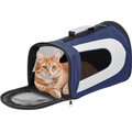 IRIS USA Soft Sided Cat & Dog Carrier with Shoulder Strap, 18-in, Navy